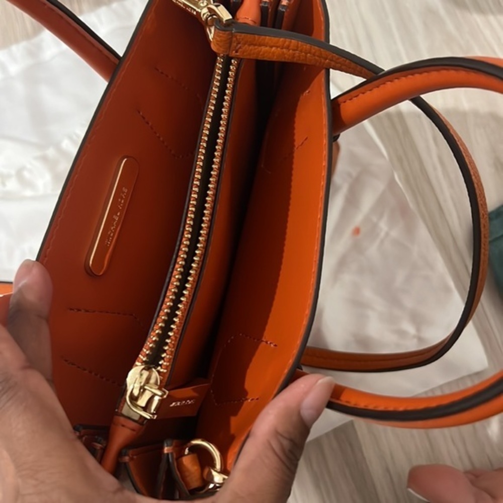 Michael kors orange satchel handbag‎ - Picture 8 of 9